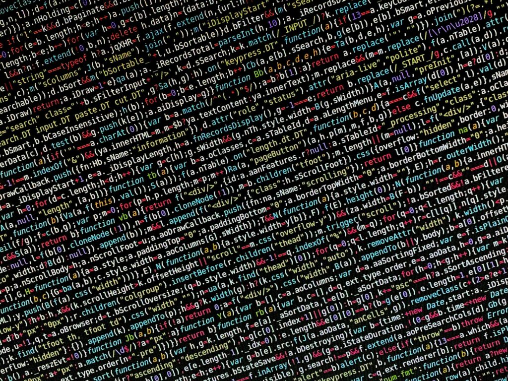 Free stock photo of backend, code, code on the screen