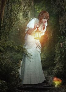 woman, fantasy, story, fiction, girl, young, beauty, white dress, lamp, light, forest, stairs, mushroom, magic, fairytale, book cover, fantasy, fantasy, fantasy, story, lamp, lamp, light, mushroom, mushroom, magic, magic, fairytale, nature, fairytale, book cover, book cover, book cover, book cover, book cover