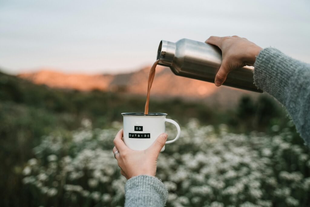 Enjoy a refreshing morning hike with freshly brewed coffee surrounded by nature.