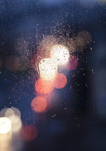 car lights, nature, window, raindrops, glass, glass window, bokeh lights, blurred lights, water droplets, drops, lights, night, rain