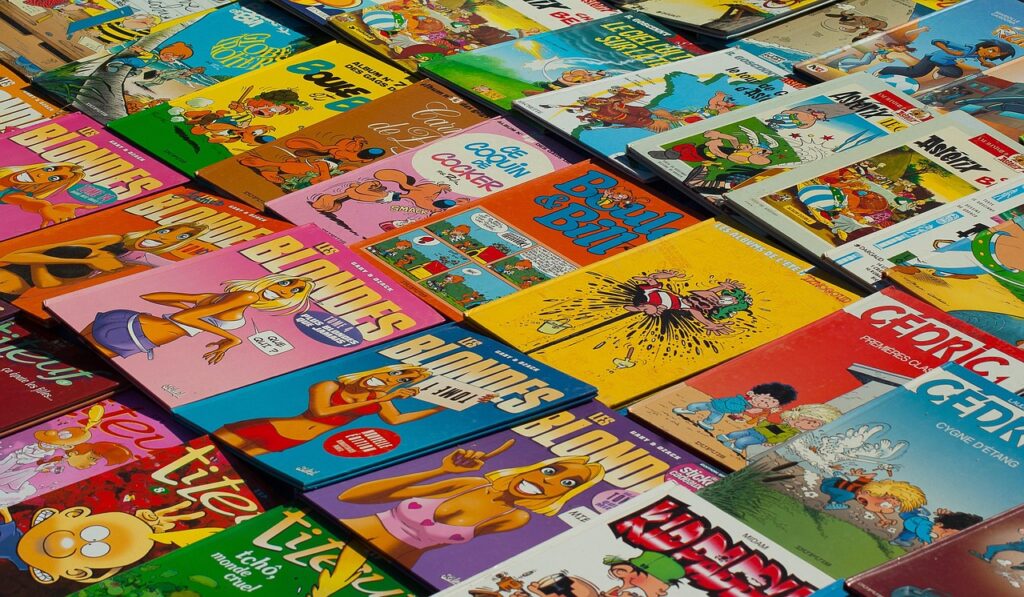 books, albums, comic, flea market, comic, comic, comic, comic, comic