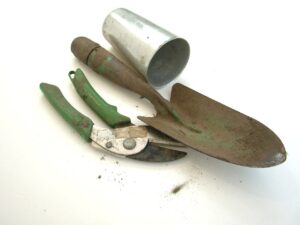 gardening tools, tools, gardening, loppers, garden, shovel, isolated, nature, equipment, metal